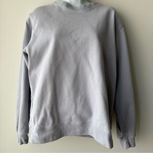 BRANDY MELVILLE Blue Crewneck Sweatshirt Cotton Blend One Size